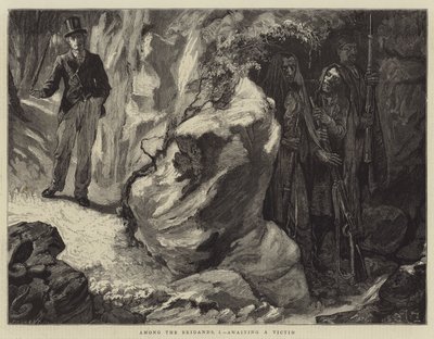 Among the Brigands, I, awaiting a Victim by Edward John Gregory